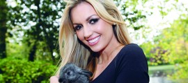 Rosanna Davison supporting the ISPCA during WAW (Custom)