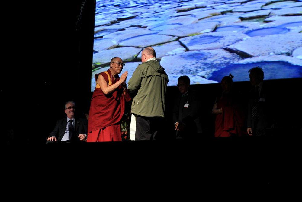HH Dalai Lama and Christy Moore in Derry - City of Culture 2013 by Patrick Bridgeman © 2013
