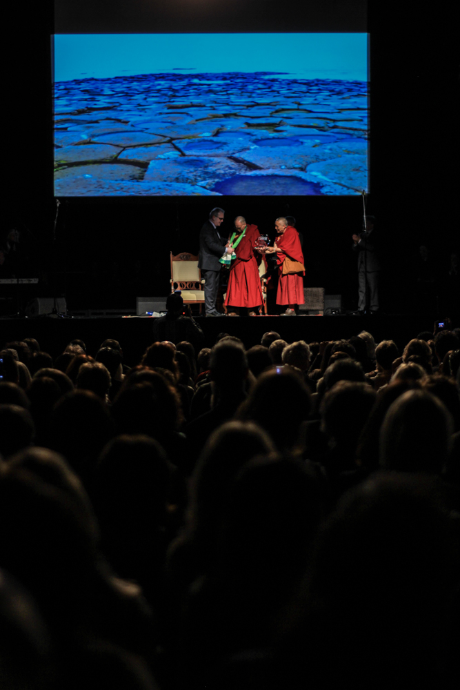 HH Dalai Lama and Richard Moore in Derry - City of Culture 2013 by Patrick Bridgeman © 2013