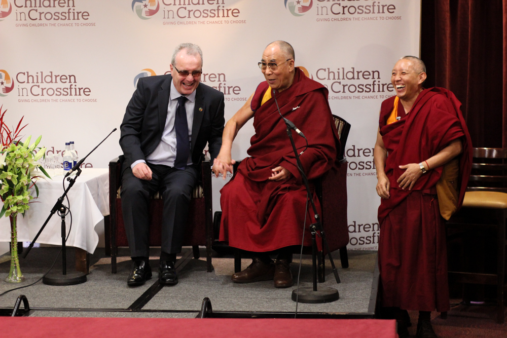 HH Dalai Lama and Richard Moore in Derry - City of Culture 2013 by Patrick Bridgeman © 2013