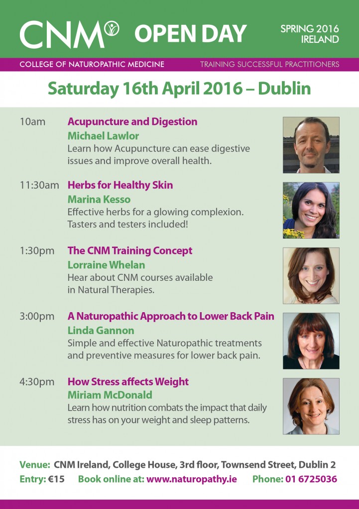 CNM Dublin Open Day A5 April 2016 v2.indd