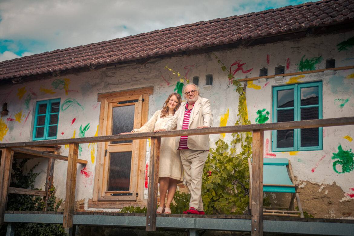 Katarina & John Hawken at their forrest retreat hotel Centre of Transformation in Czechia